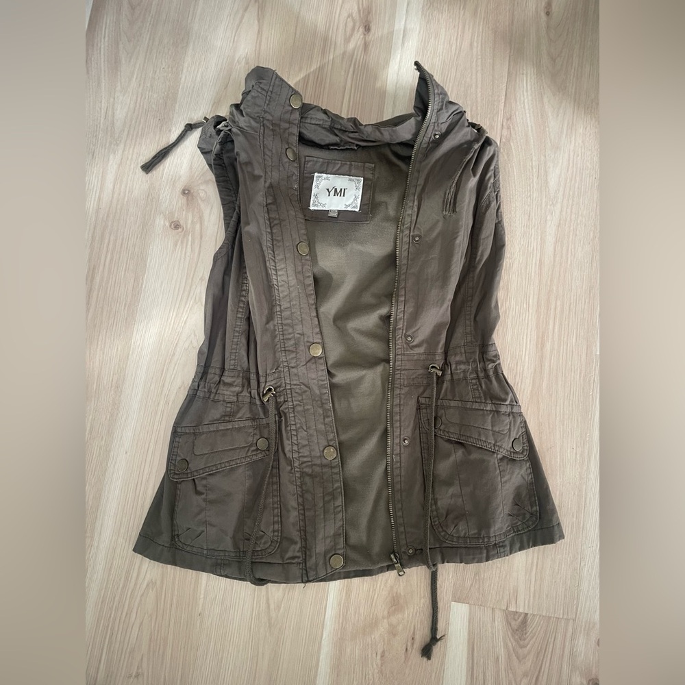 YMI Olive Green Utility Vest